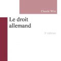 Le droit allemand, 3ème édition