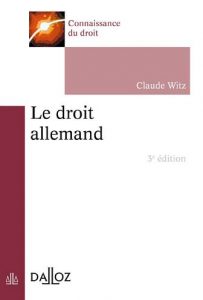 Le droit allemand, 3ème édition